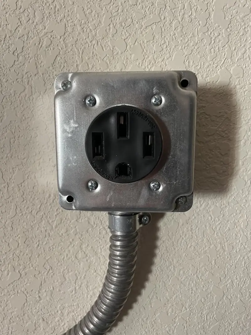 NEMA 14-50 outlet installed for Smart Home Electrical in Jena